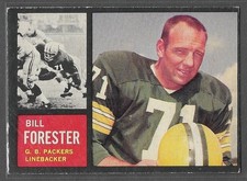 1962 Topps #73 Bill Forester (SP) (VG-EX) Green Bay Packers