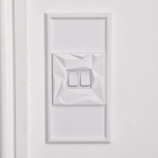 Self-Adhesive Light Switch Cover AND Surround – Easy Install, Stylish Finish