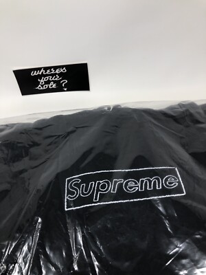 ✅*)様 Supreme KAWS ChalkLogo HoodedSweats Supreme KAWS Chalk Logo Hooded Sweatshirt Washed Navy