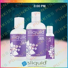 Sliquid Silk Hybrid Silicone & Water Based Lube💋Personal Lubricant Long Lasting