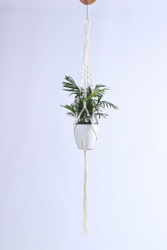 5pcs Pot Holder Macrame Plant Hanger Hanging Planter Basket Hemp Rope Braided AU - Picture 7 of 12