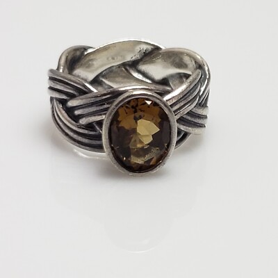 Pandora Ring Sterlingsilber zusammengebunden Bierquarz Gr. 7 / 56 190149BQ