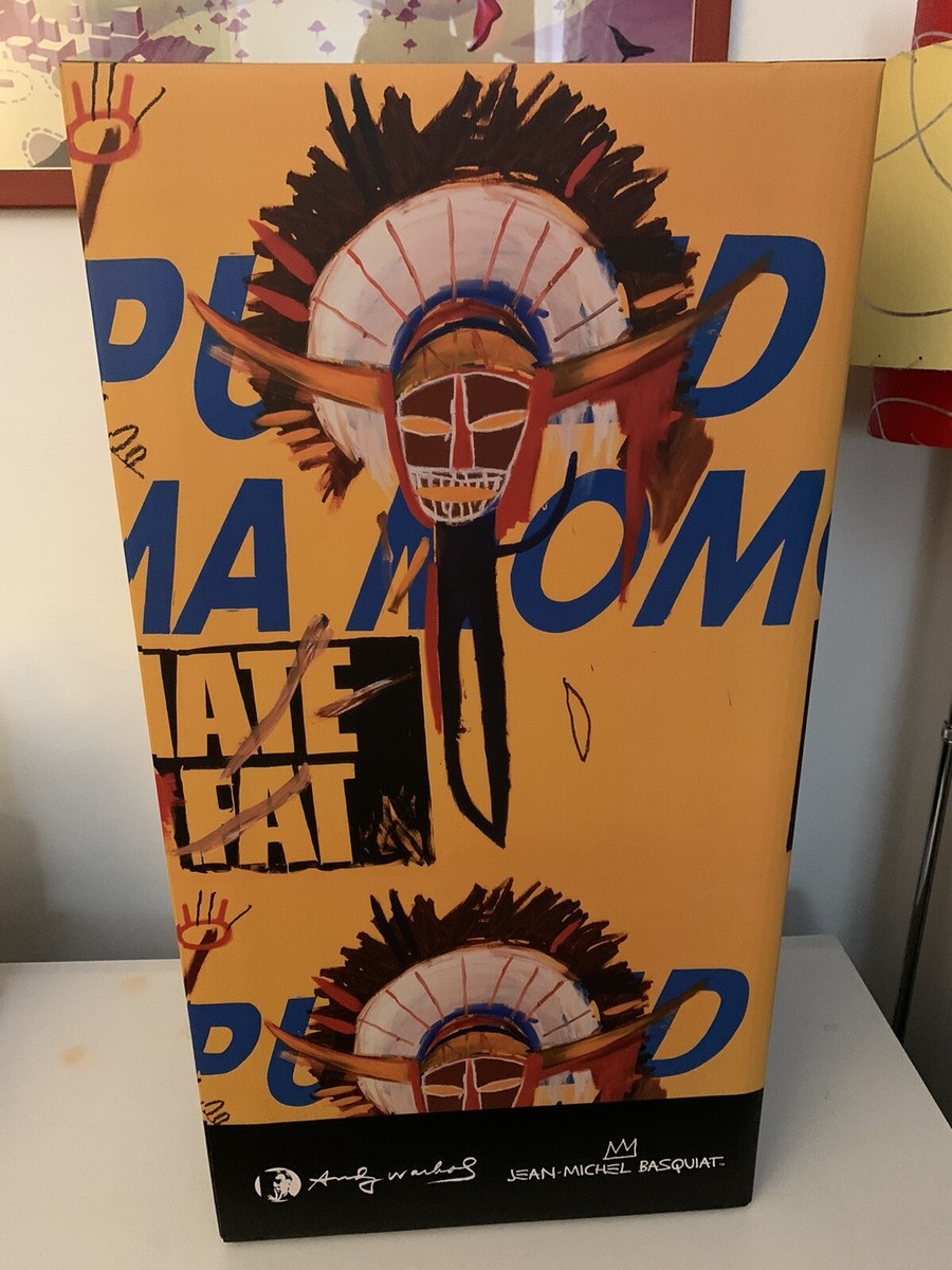 Andy Warhol x Jean-Michel Basquiat #3 1000% Bearbrick by Andy Warhol x Jean-Michel Basquiat #3 1000% Bearbrick by