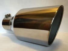 4 Inlet X 8 Outlet X 15 L Polished Stainless Steel Diesel Exhaust Tip