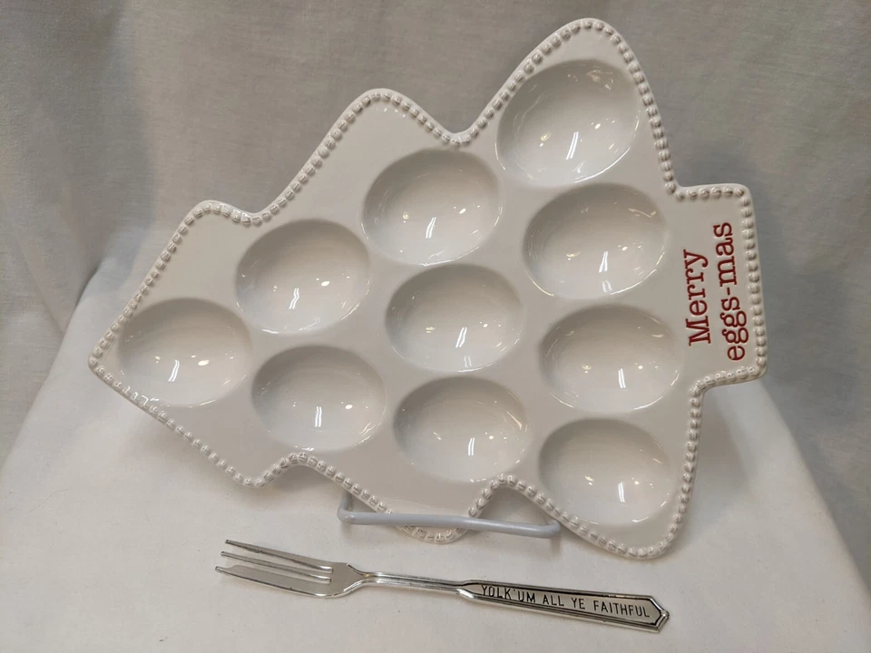 假日圣诞快乐鸡蛋-圣诞树形魔鬼蛋盘盘盘叉 — 第 3/4 张图片