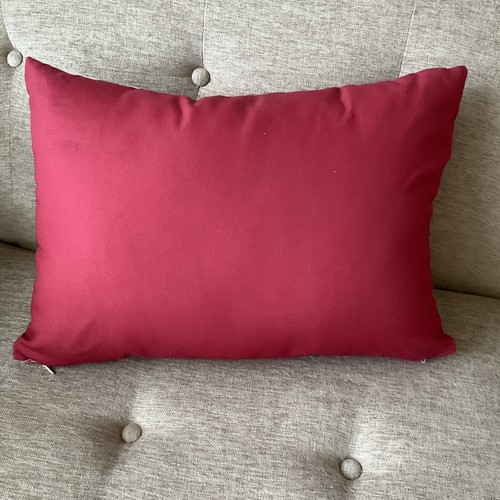 Coastal Decor Nautical Lumbar Pillow Throw Anchor Stripes Red White & Blue NEW - Picture 6 of 9