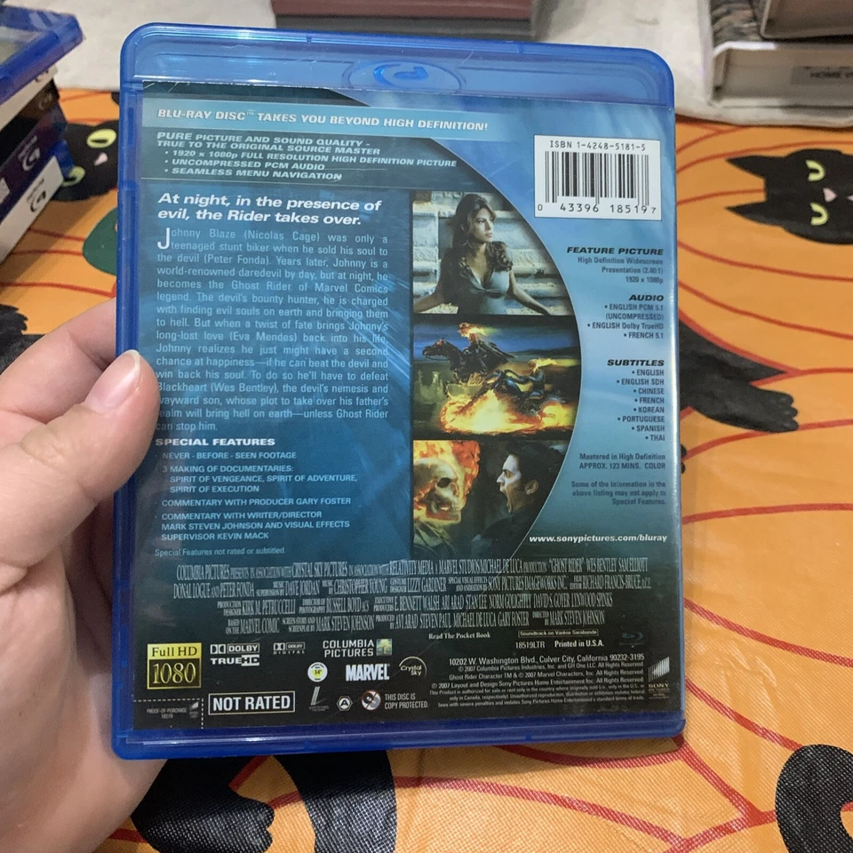 Ghost Rider Extended Cut Blu-Ray Sealed 2007 Marvel Columbia Pictures - Image 2 of 2