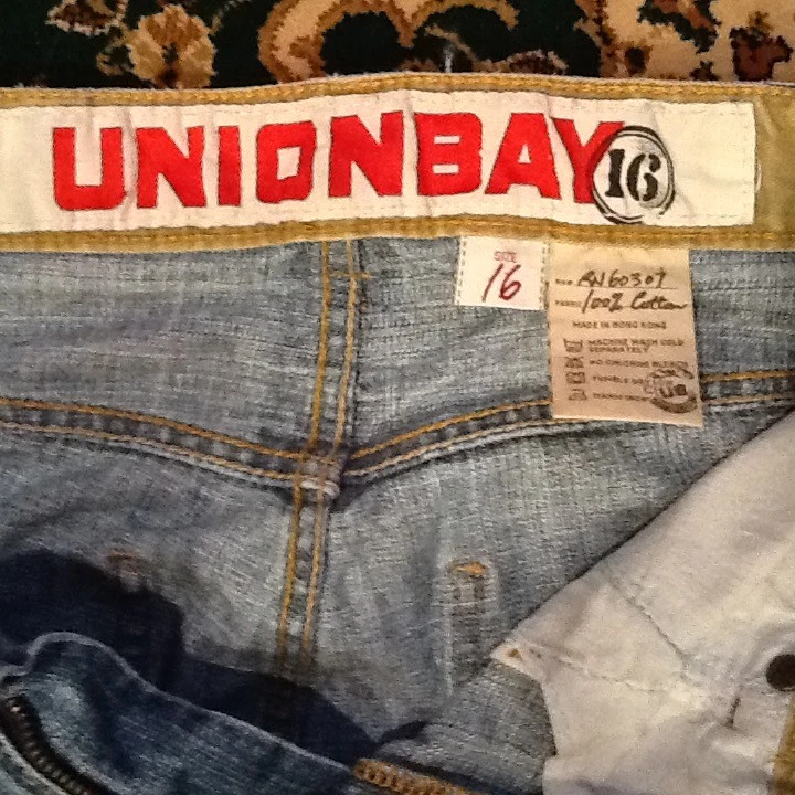 Union Bay  Blue Jeans Girls Size 16 Pre-Owned - Изображение 4 из 4