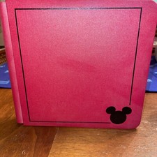Creative Memories 7 x 7  RED DISNEY ALBUM 12 White Page Mickey Mouse Ears