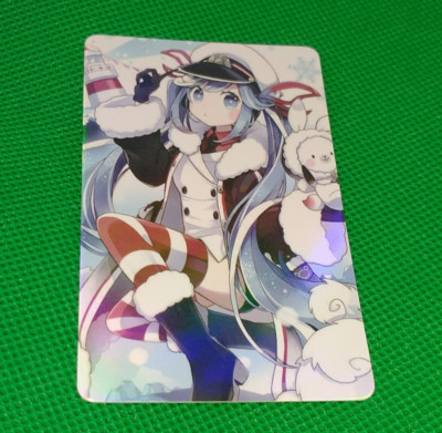 Snow Hatsune Miku Waifu Goddess Story Anime Girl holo card