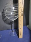 Set of 2 Balloon Wine Glass Spiral Cut Horizontal 9 1/8" MIKASA Cheers Clear — photo 4