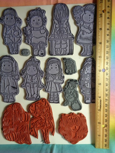 Rubber Stamps Variety Sheet With Grey Backing 14 pcs - Bild 2 von 8