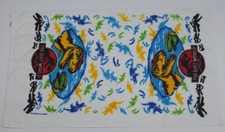 Vintage 90s Jurassic Park Lost World Bath Towel Rare Movie Multicolor USA Made