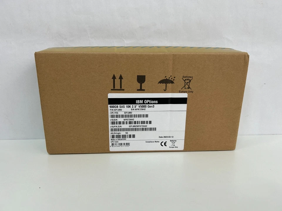 02PX587 IBM 02YJ893 900GB 10K SAS 2.5" Hard Drive HDD with Tray 02YJ892 - Image 4 of 4