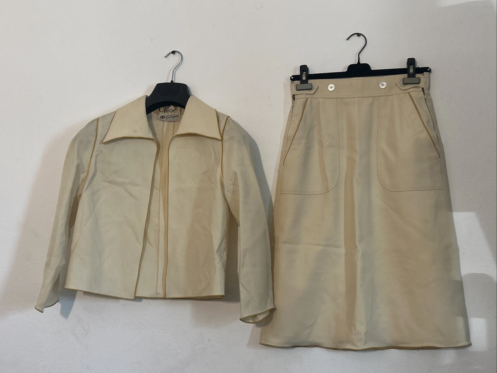 Chloe — Vintage Chloe Giorgio Beverly Hills Jacket & Skirt Suit Set