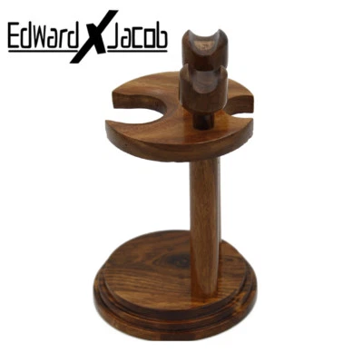 EDWARD X JACOB EXJ - She-sham Wood Stand for Safety Razor, Straight Razor, Shaving Brush