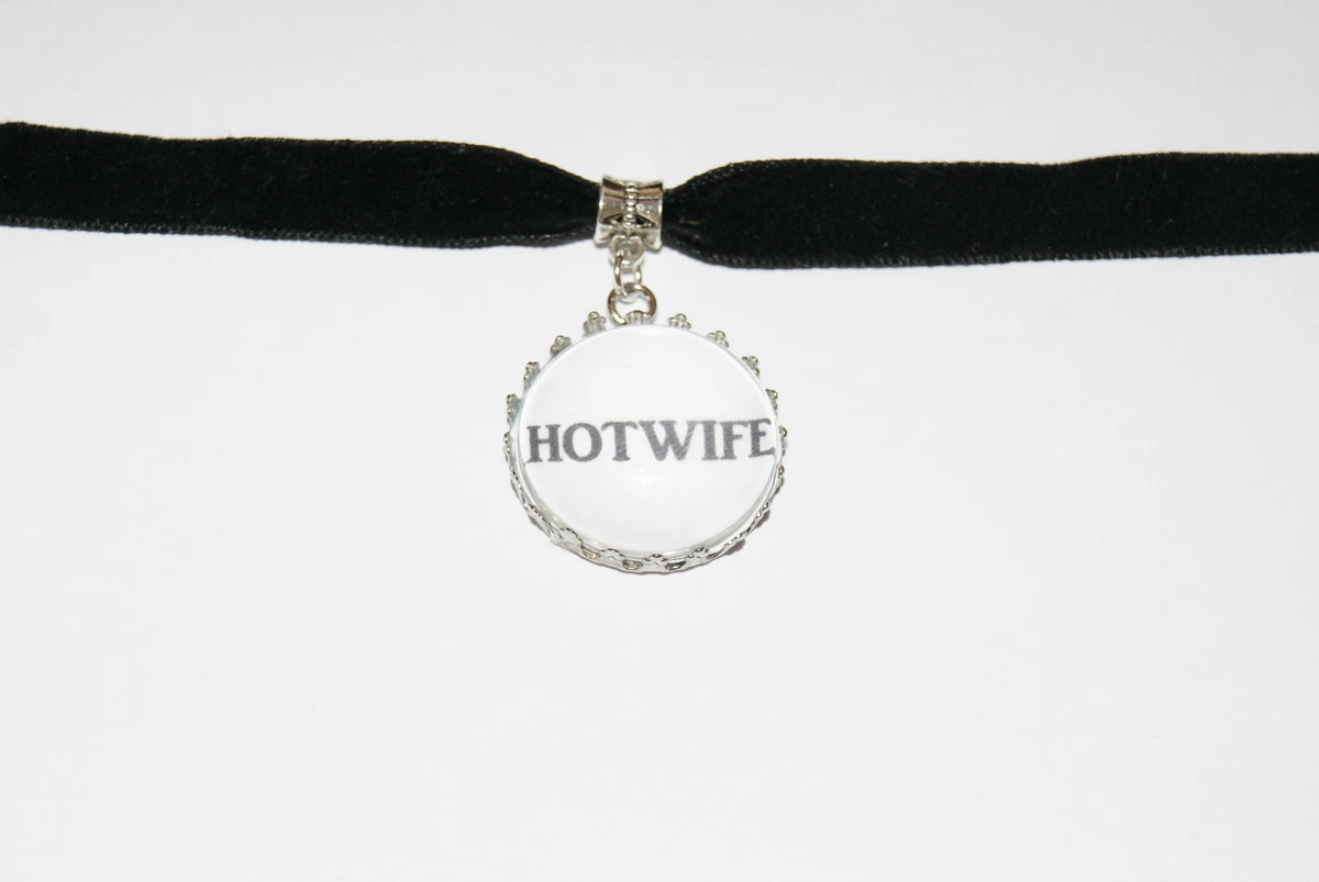 Hotwife Black Velvet Choker Necklace Jewellery Fetish Bondage