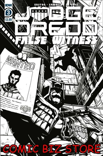 JUDGE DREDD FALSE WITNESS #3 (2020) 1ST PRINTING BAGGED & BOARDED COVER A ZAMA