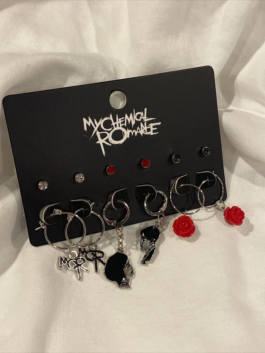 My Chemical Romance Set of 6 Pair Earrings MCR Three Cheers For Sweet Revenge
