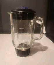 Black & Decker Blender Glass Pitcher Jar 6 cup 48 oz Carafe with Lid and Blades