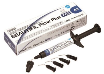 Shofu Beautifil Flow Plus F03 Composite 2.2gm Refill Packs Dental