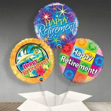 Happy Retirement 18" Foil Balloon in a Box Helium Balloons Delivered Inflated