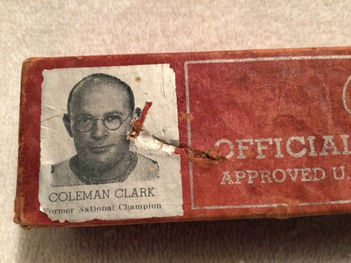 Vtg. Coleman Clark Endorsed Empty Box Of Table Tennis Ping Pong Balls P. Becker