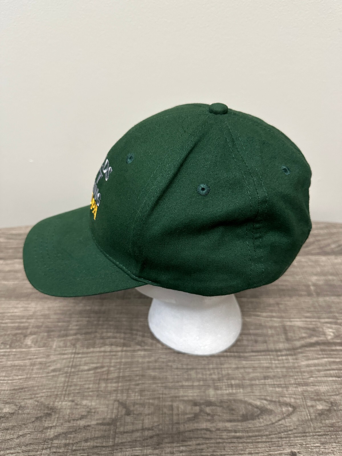 Worlds Best Looking Grandpa Hat Green OSFM Hook & Loop Cap Baseball
