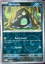 Pokemon -  Shroodle - Reverse Holo - 144/193 - Paldea Evolved - NM/M