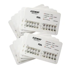 20 Packs AZDENT Dental Orthodontic Bracket Braces Standard MBT .022 Hooks 3-4-5