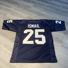 RAGHIB ROCKET ISMAIL  BLUE NOTRE DAME SIGNED JERSEY Size XL