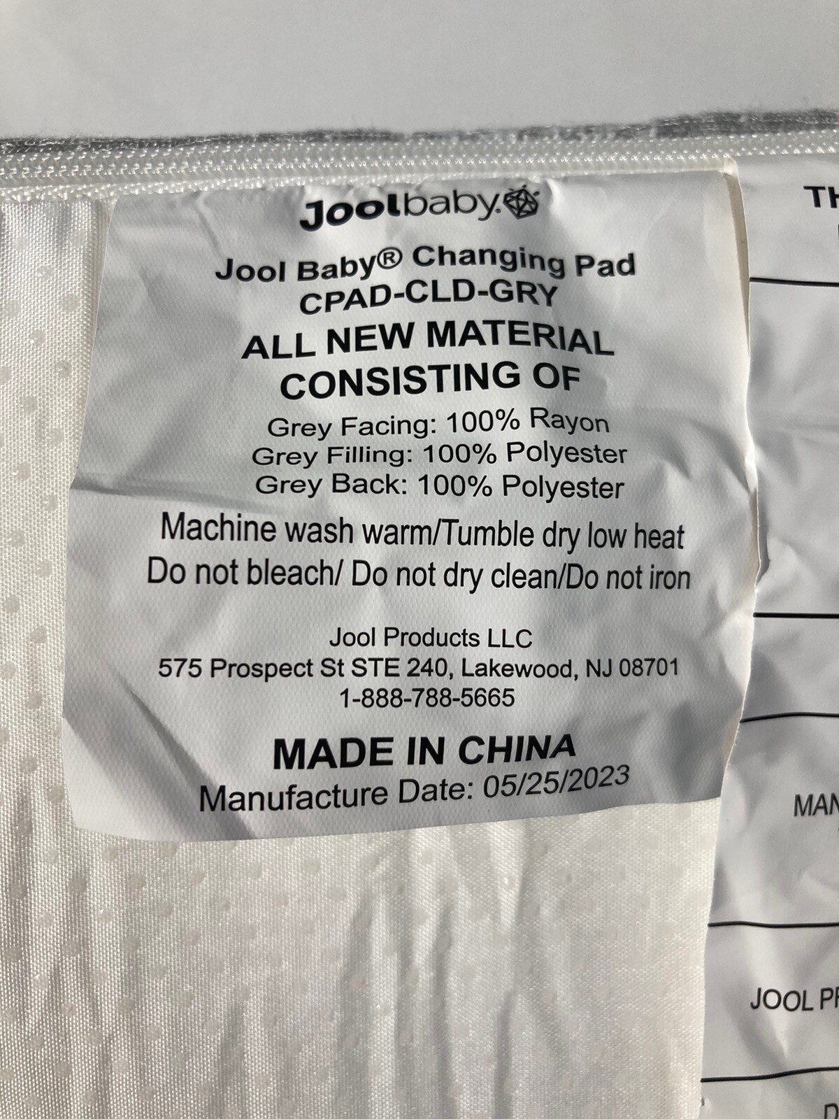 JOOL BABY Contoured Changing Pad NonSlip, With a Cozy Breathable