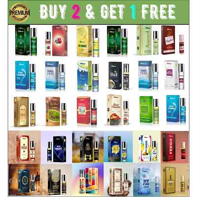 Fragrance Oils For Body 6 ml - 100% Pure Perfume Uncut Attar Ittar Etr Roll On