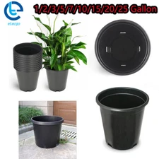 1/2/3/5/7/10/15/20/25 Gallon Nursery Pots Garden Plant Nutrition Pots Plastic