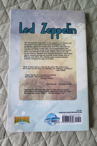 NOVELA GRÁFICA LED ZEPPELIN TPB ROCK N ROLL COMICS BLUE WATER PROD MUY RARA FUERA DE STOCK - Imagen 3 de 3