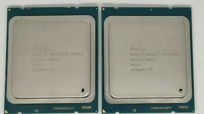 Set of 2 x Intel CPU Sockel 2011 6C Xeon E5-2630 v2 2,6GHz 15M 7,2 GT/s - SR1AM