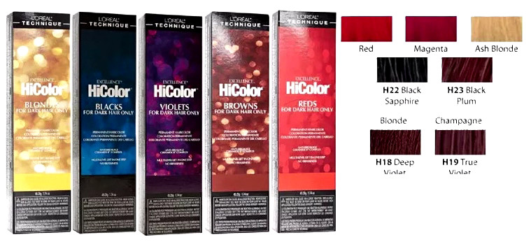 Перманентный краситель для волос Loreal Excellence HiColor HiLights, 34 г/1,2 унции, Выберите свой вариант