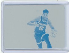 2019-20 Panini Flawless Basketball Rookie Cyan Printing Plate #11 Deandre Hunter