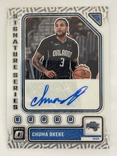 2023-24 Donruss Optic Chuma Okeke Auto Signature Series SS-OKK Orlando Magic