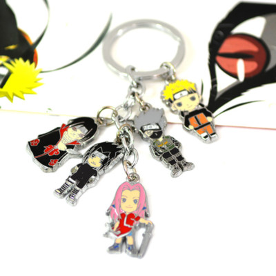 Schlüsselanhänger 5 Mini Chibi Figuren Kakashi  Sasuke Itachi  für Naruto Fans