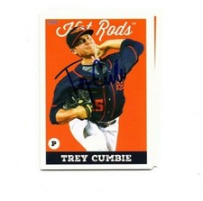 Trey Cumbie 2019 Bowling Green Hot Rods autografiado firmado equipo conjunto tarjeta Lufkin