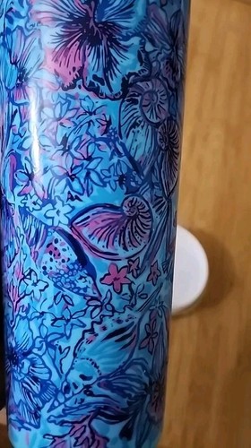 Lilly Pulitzer 24oz Insulated Tumbler w Lid Shells N Bells Breakwater Cup - Picture 6 of 6