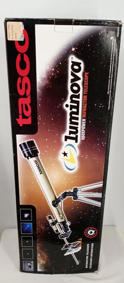 Tasco Luminova 660 x 60mm Refractor Telescope Model 40060660 New in Box - Image 3 of 4