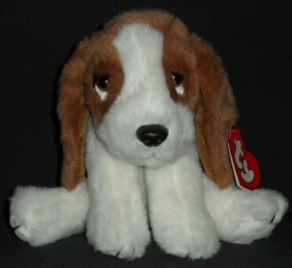Sherlock Basset Hound Puppy Dog Plush 10 Inch Stuffed Ty Beanie Buddy