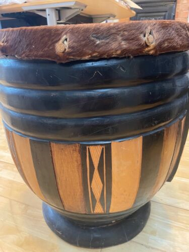 1960'S African Drum 16 inch diameter in excellent condition. Hardly used. - Picture 4 of 4