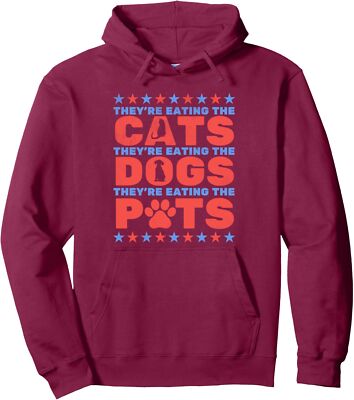 They're Eating The Pets 2024 US Elections Quote Unisex Hooded Sweatshirt