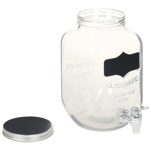 2x Distributori di Bevande con Supporto Vetro Brocche Caraffe Dispenser vidaXL - Foto 5 di 6