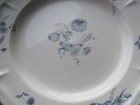 2 Preowned Brick Oven Stoneware 11” Jardin Bleu Blue Flowers Dinner Plates Chip — photo 4