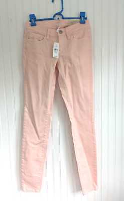 NWT Ann Taylor Loft Super Skinny Jeans Womens 24/00 Pink Cotton Blend (087)
