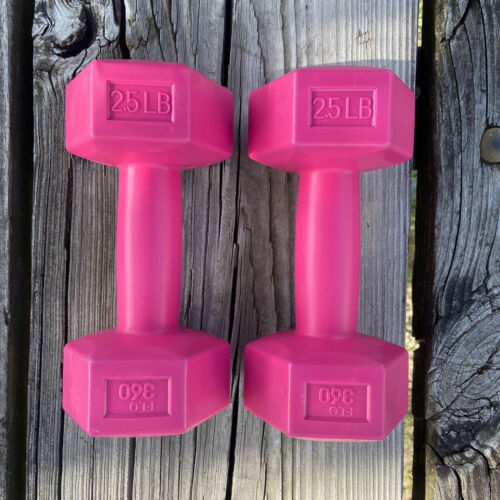 Flo 360 5 LB Pink Dumbbell Weight Set 2.5 Lbs Each Weights Workout Exercise - Picture 1 of 3